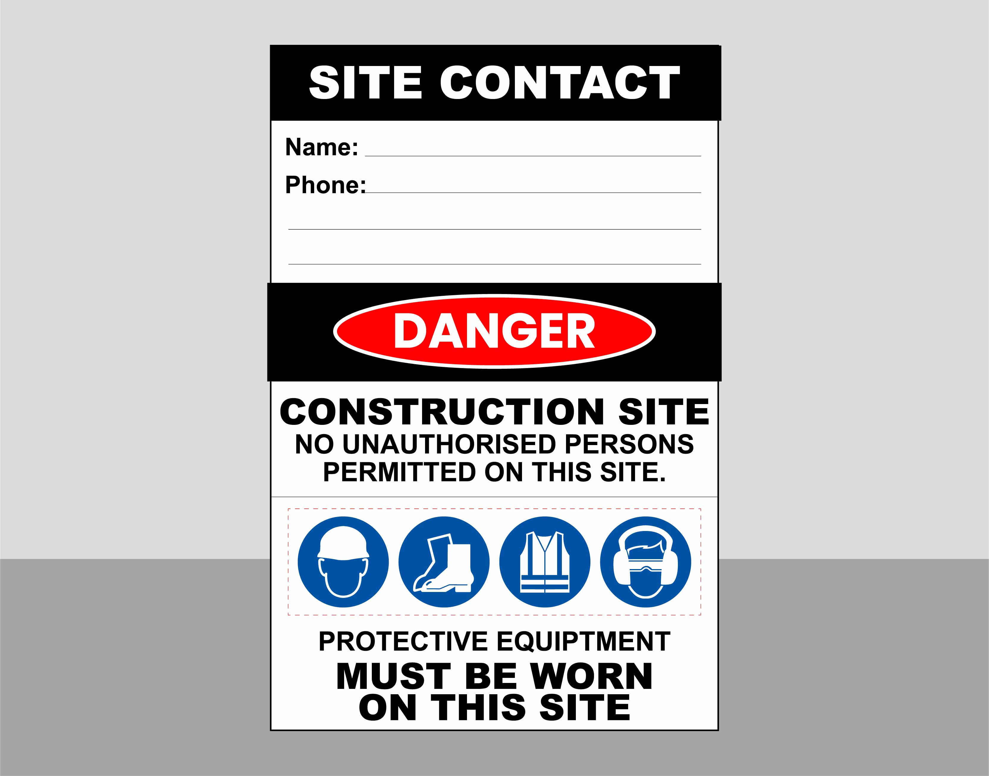 Custom Construction Site Signs, 24 Hour Dispatch, Instant Online ...