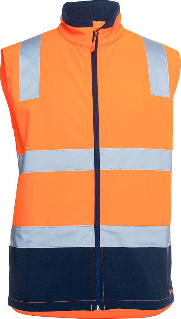 Hi Vis |D+N| Water Resistant Softshell Vest