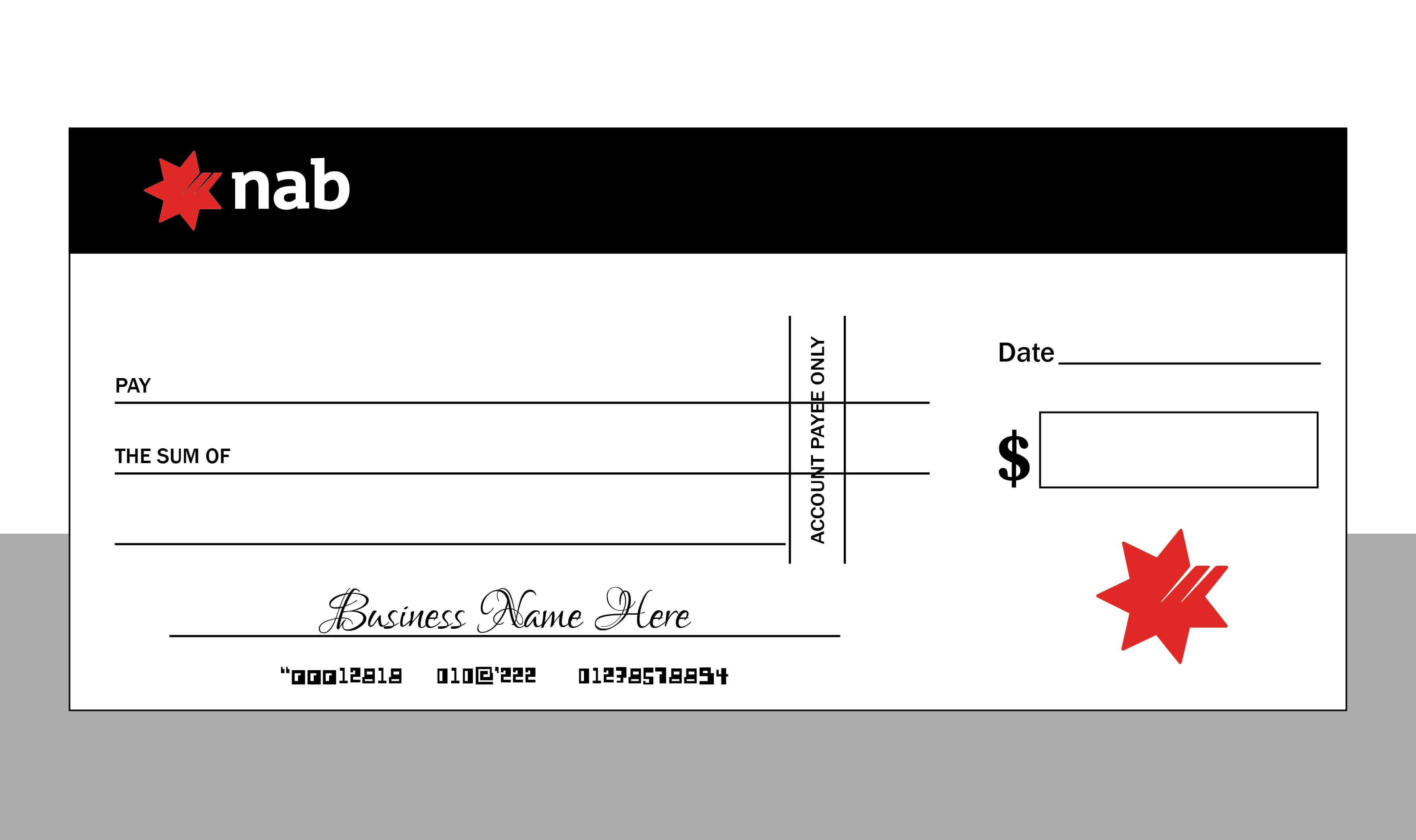 Printed Novelty Cheques Giant Officeworks Novelty Cheque