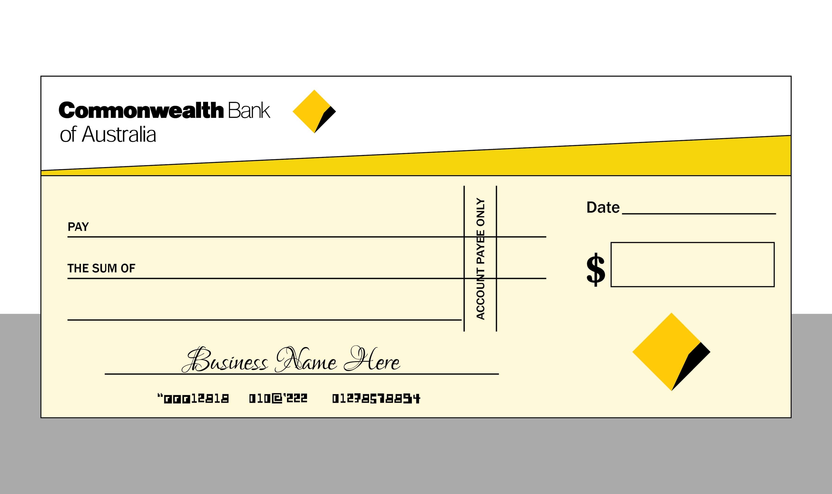 Printed Novelty Cheques Giant Officeworks Novelty Cheque